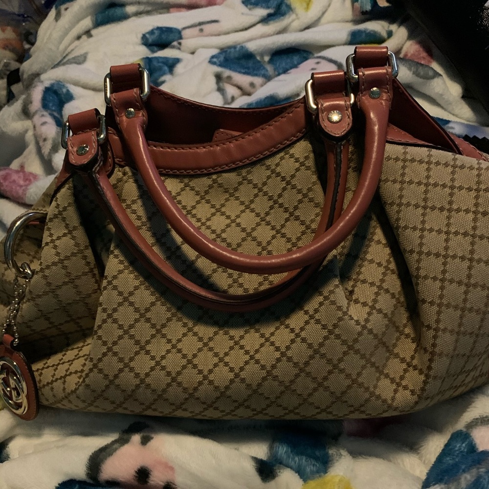 Gucci diamanté hobo bag